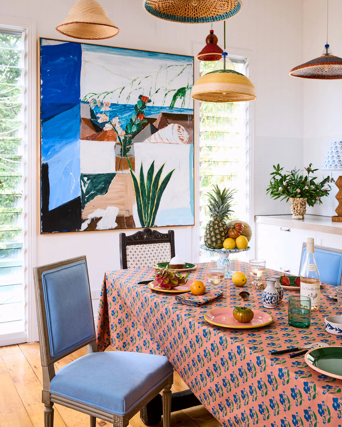 Kip&Co x Anna Spiro Indian Summer Rose Tablecloth 180 x 350cm