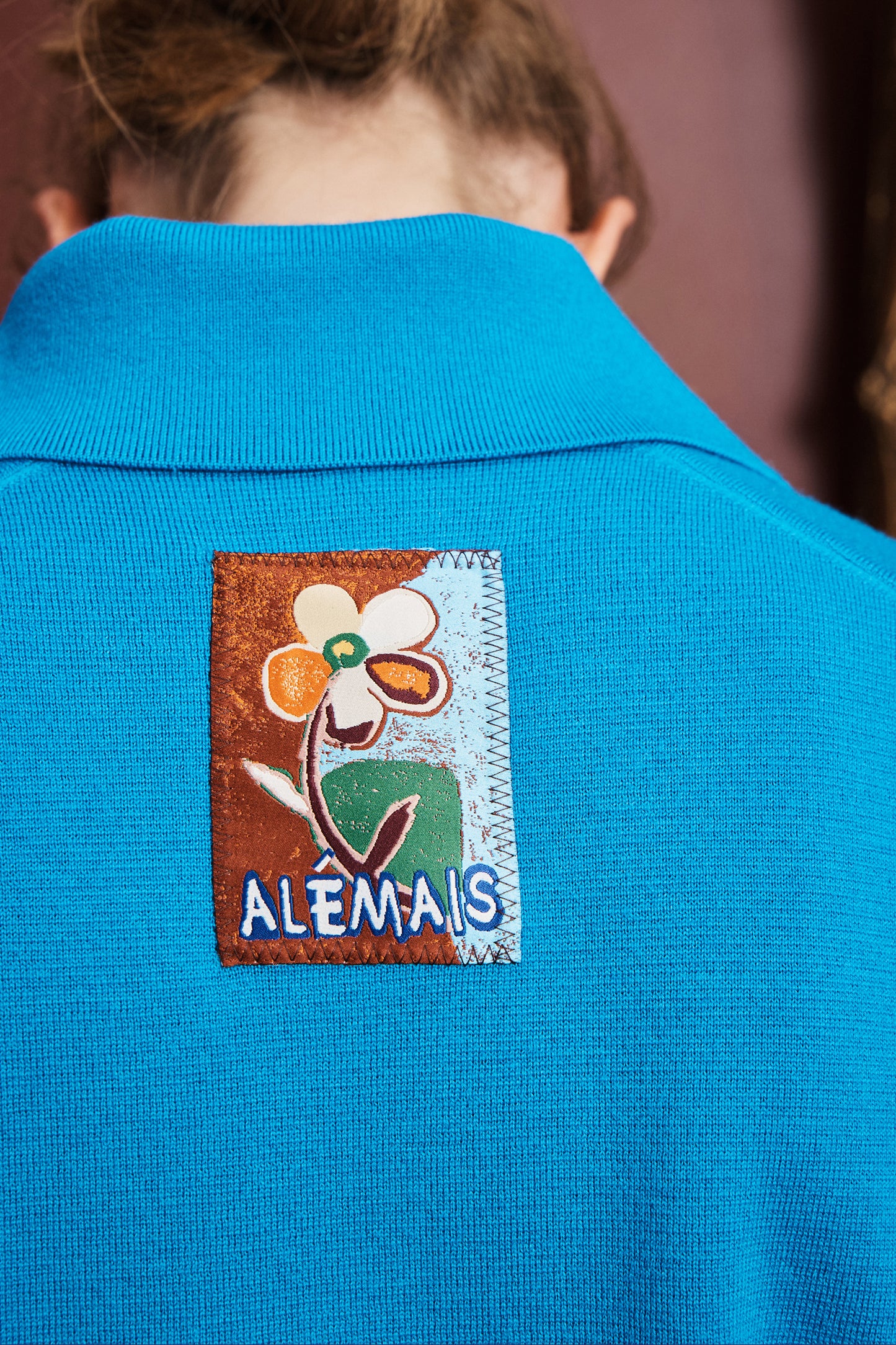 Claudia Azure Knit Polo
