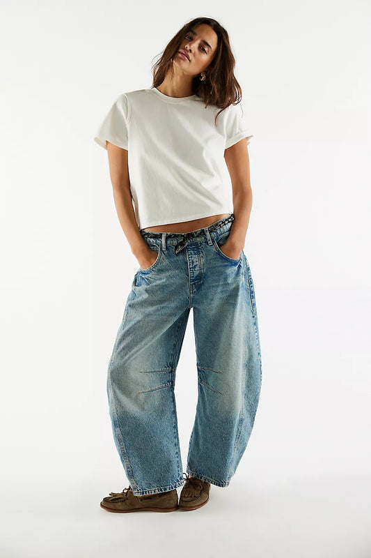 Good Luck Barrel Jean