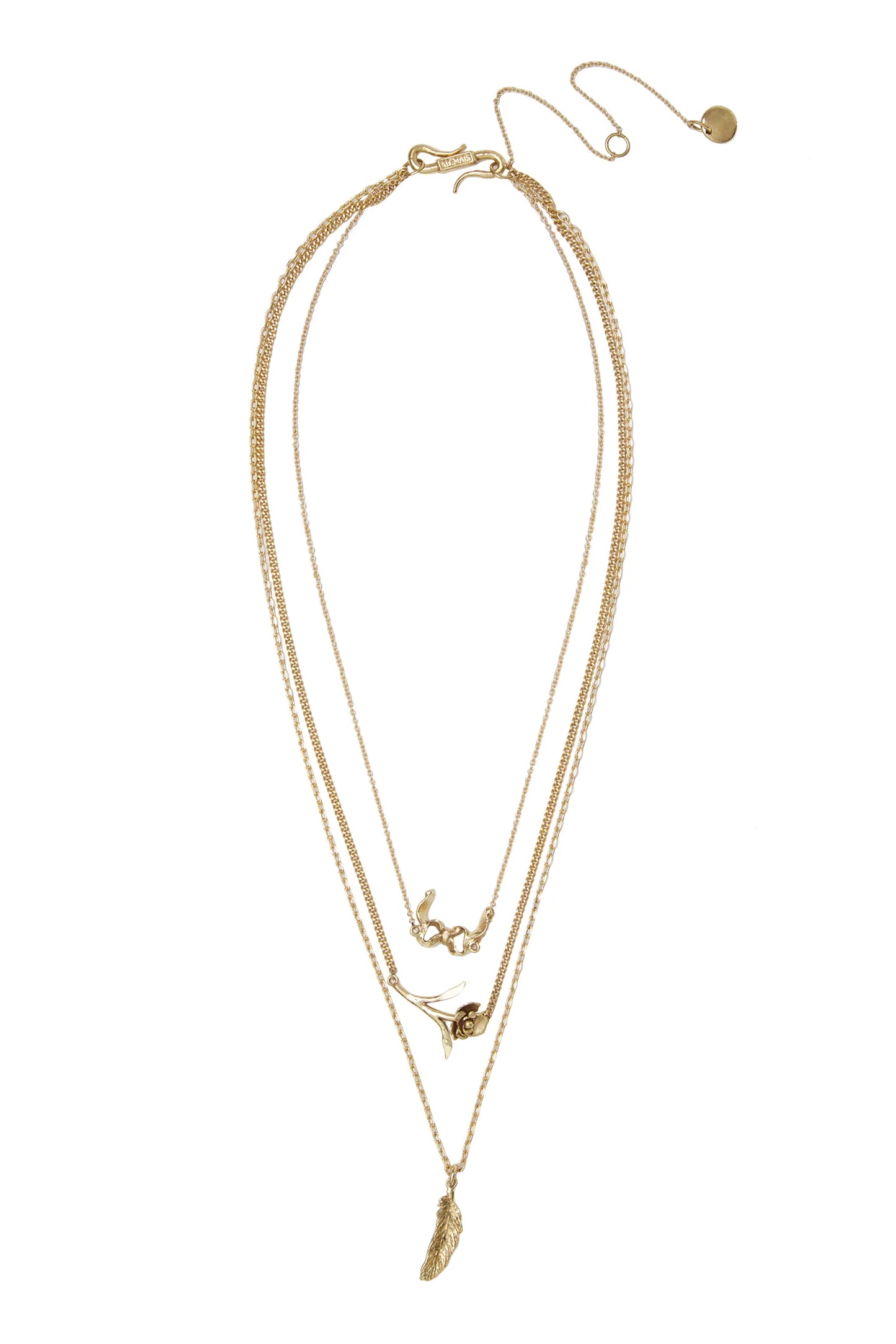 Django Multi Chain Charm Necklace