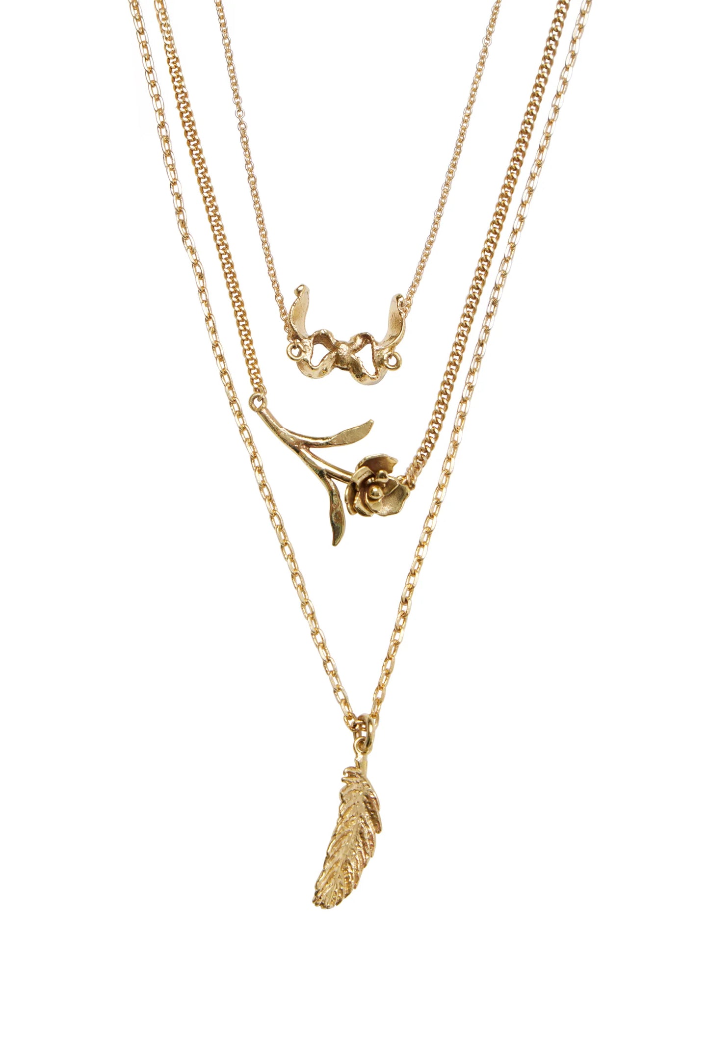 Django Multi Chain Charm Necklace