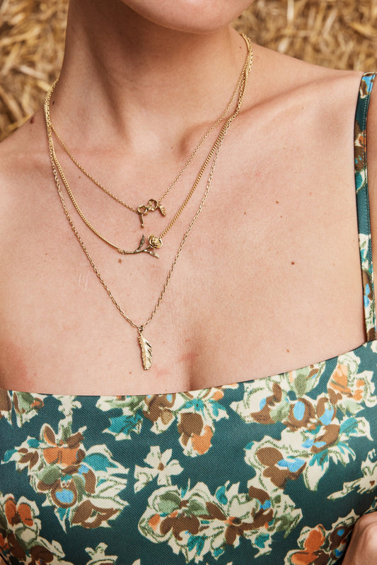 Django Multi Chain Charm Necklace