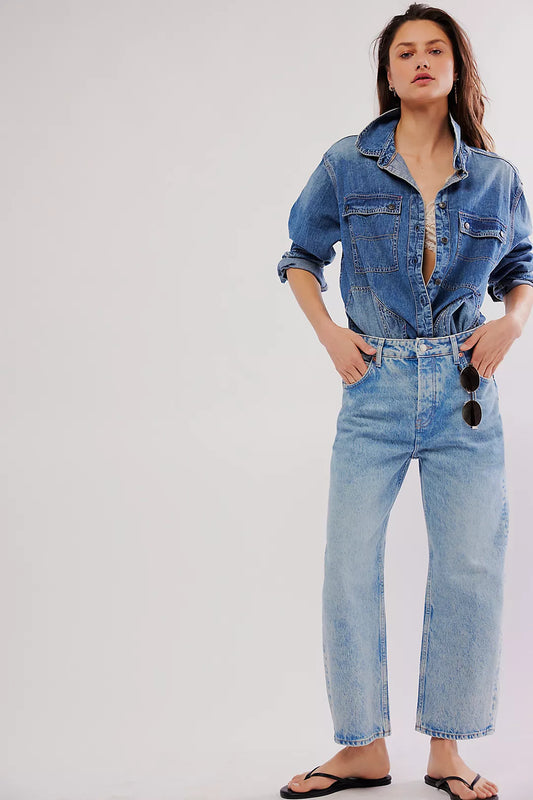 Deep Trance Dropped Boyfriend Jean
