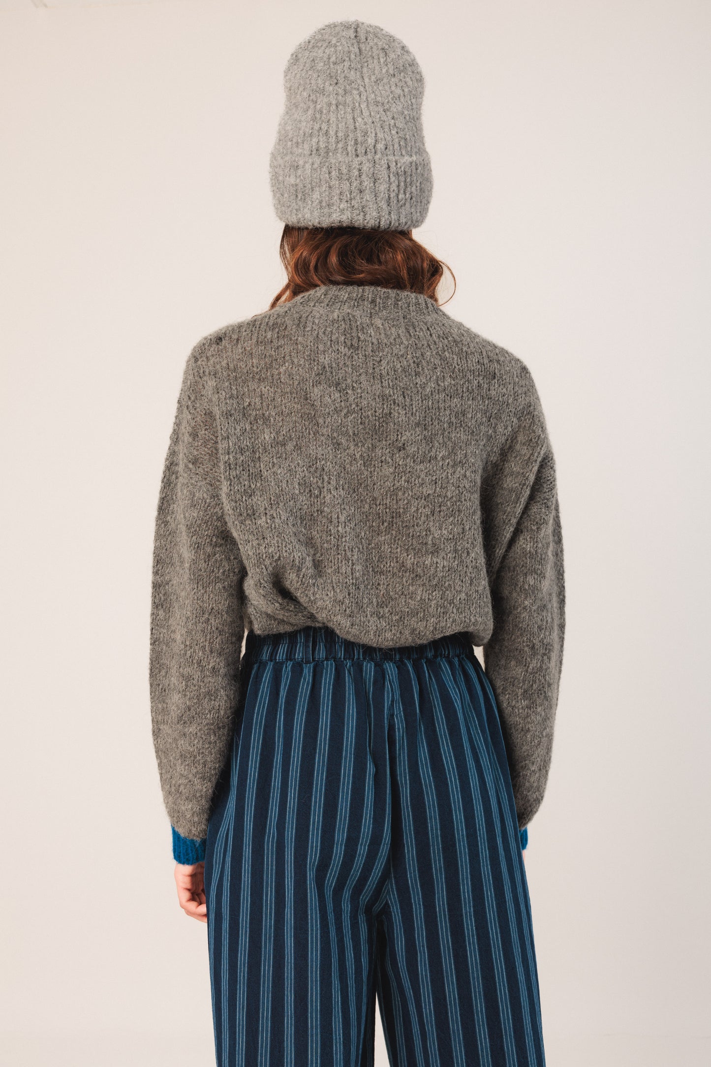 Baggy Elastic Pants Indigo