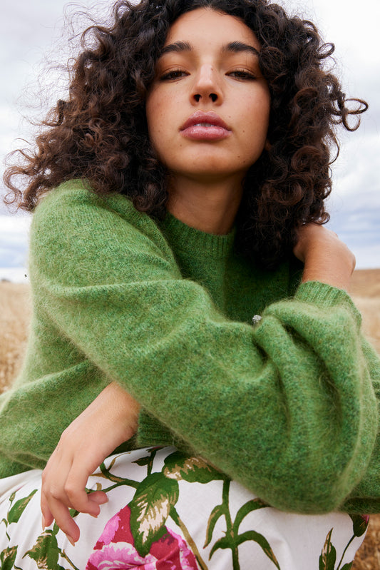 Maude Knit Jumper Forest