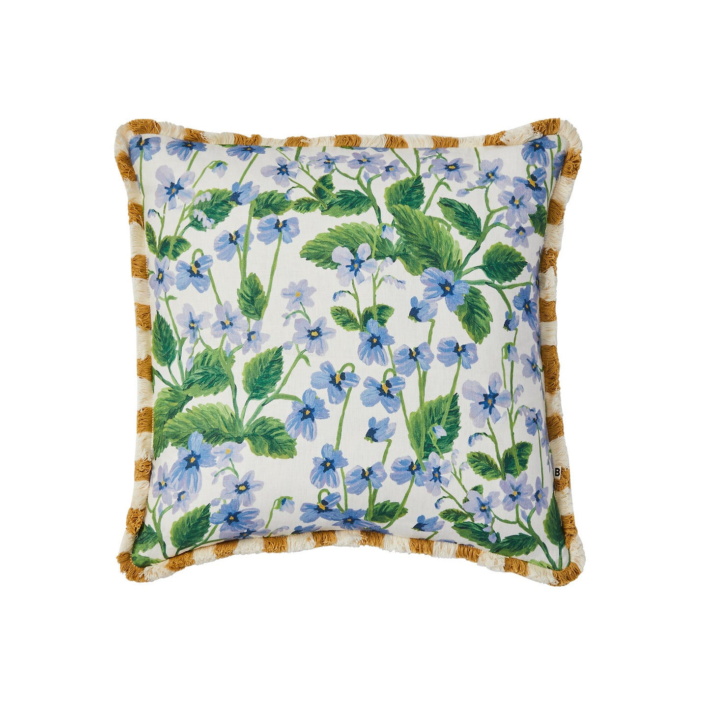 Mini Waves Soft Blue Linen Cushion (Copy)
