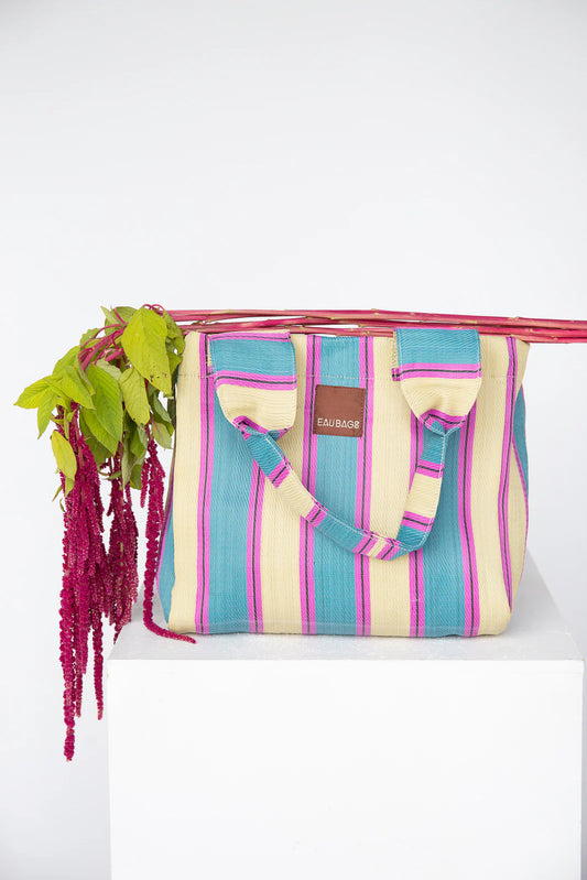 Cerulean and Butter Tote Bag