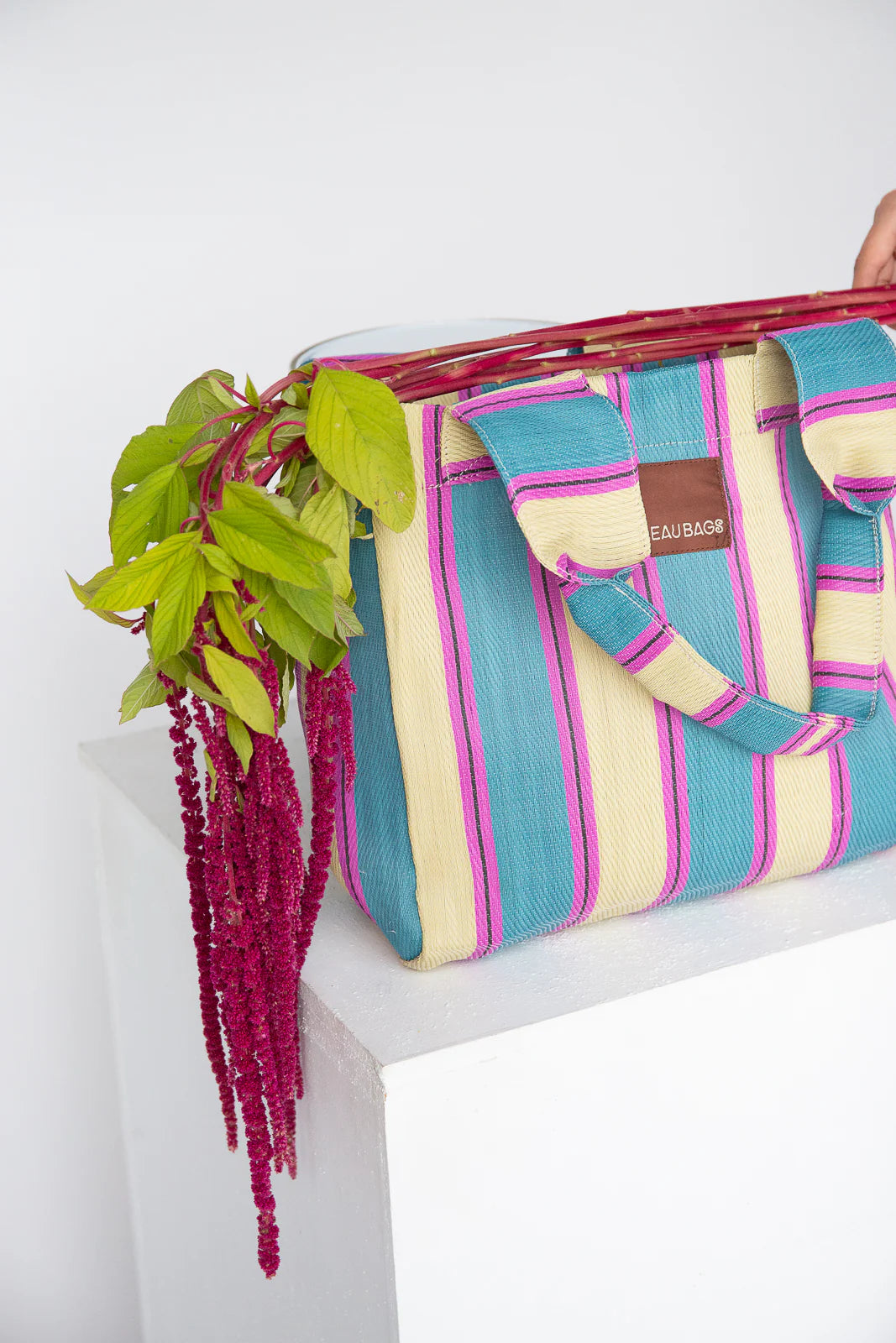 Cerulean and Butter Tote Bag