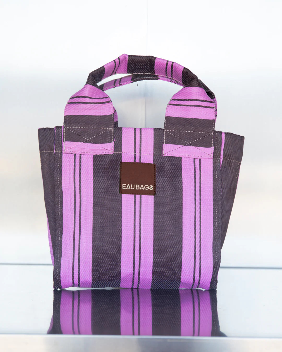 French Rose and Chocolate Petite Tote Bag