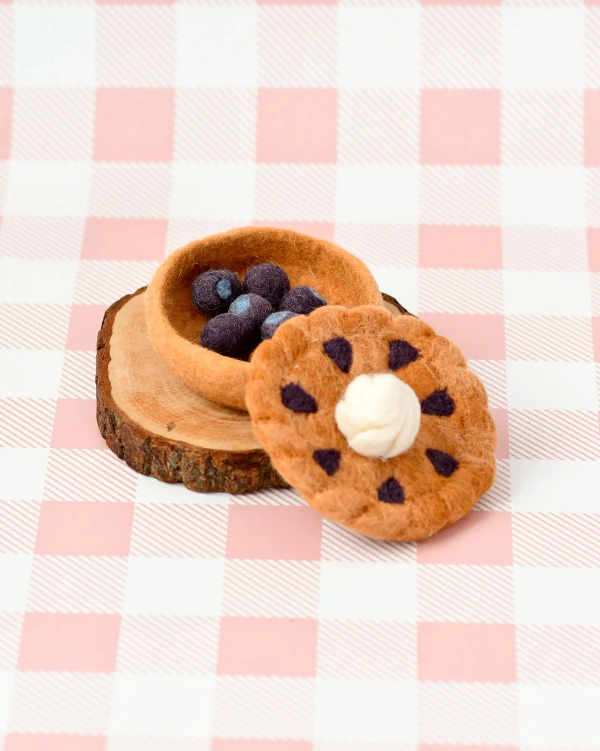 Felt Blueberry Pie