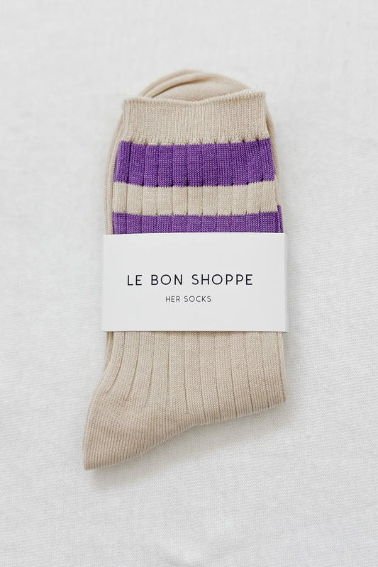 Her Socks Varsity Ube