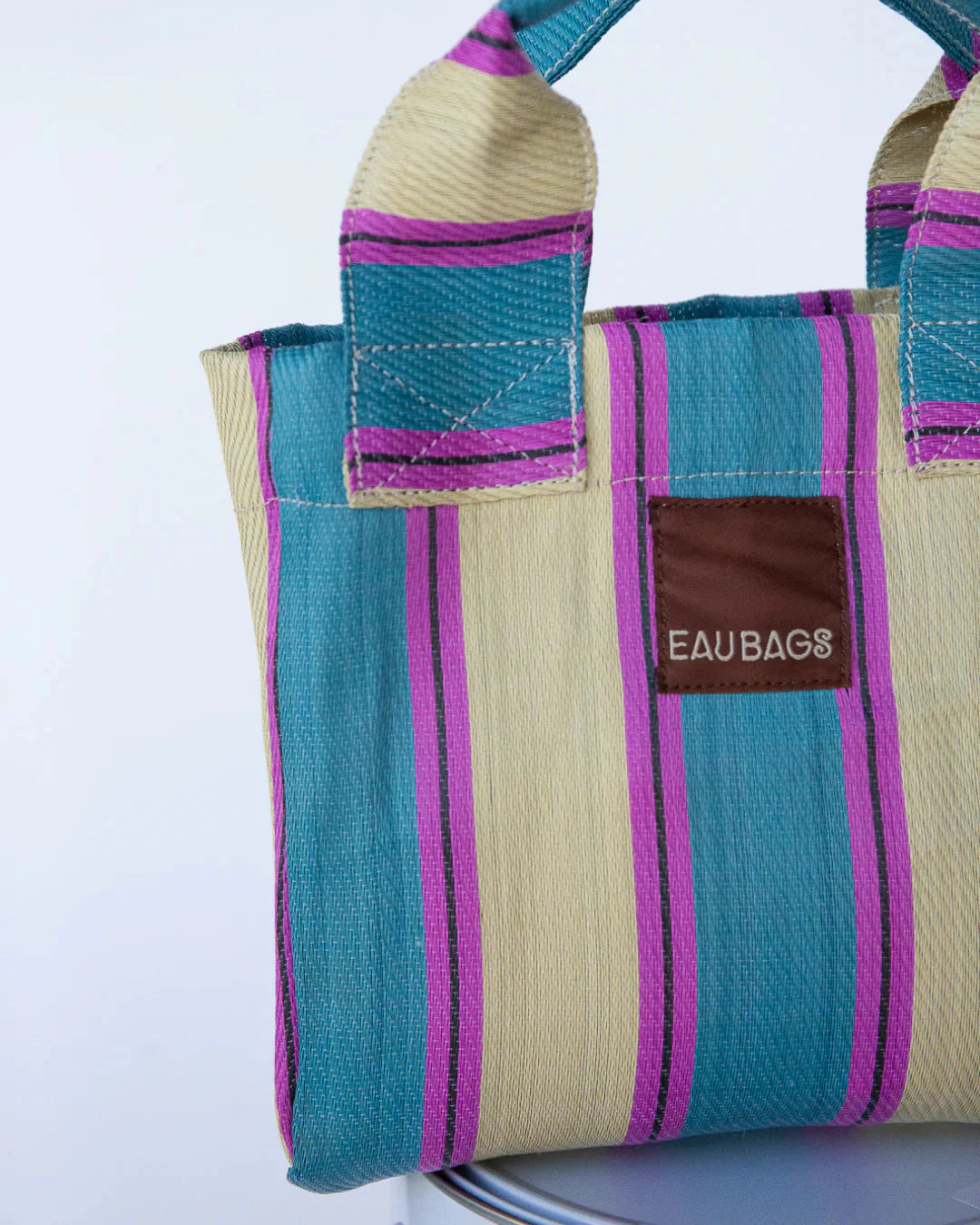 Cerulean and Butter Petite Tote Bag