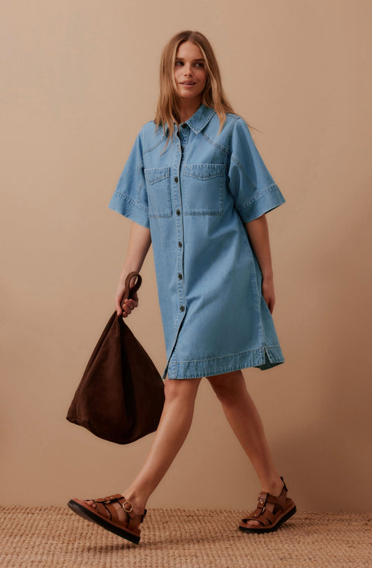 Ava Short Sleeve Mini Dress