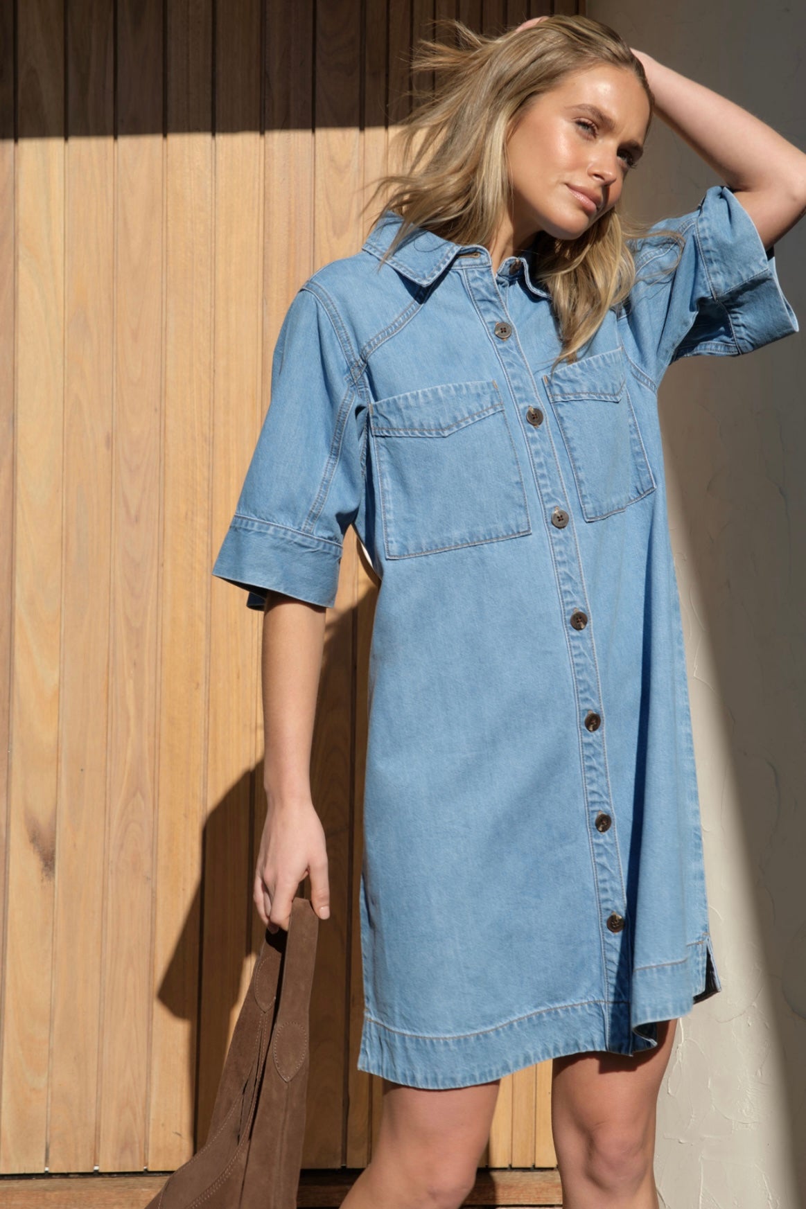 Ava Short Sleeve Mini Dress