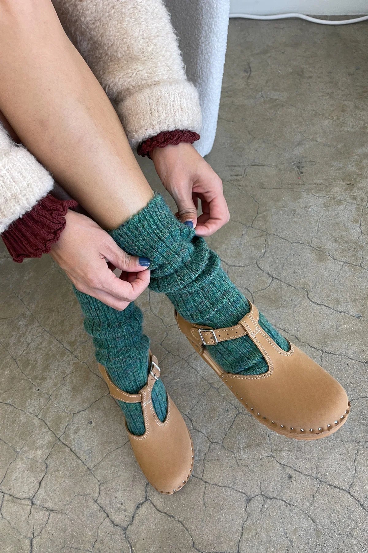 Margot Socks Emerald