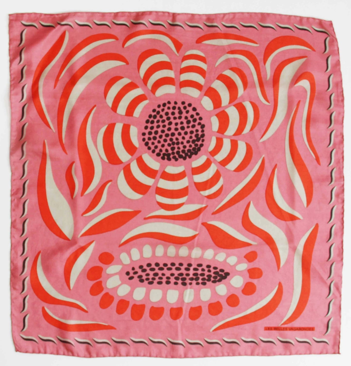Silk Scarf - Mini Forget me Not Rose