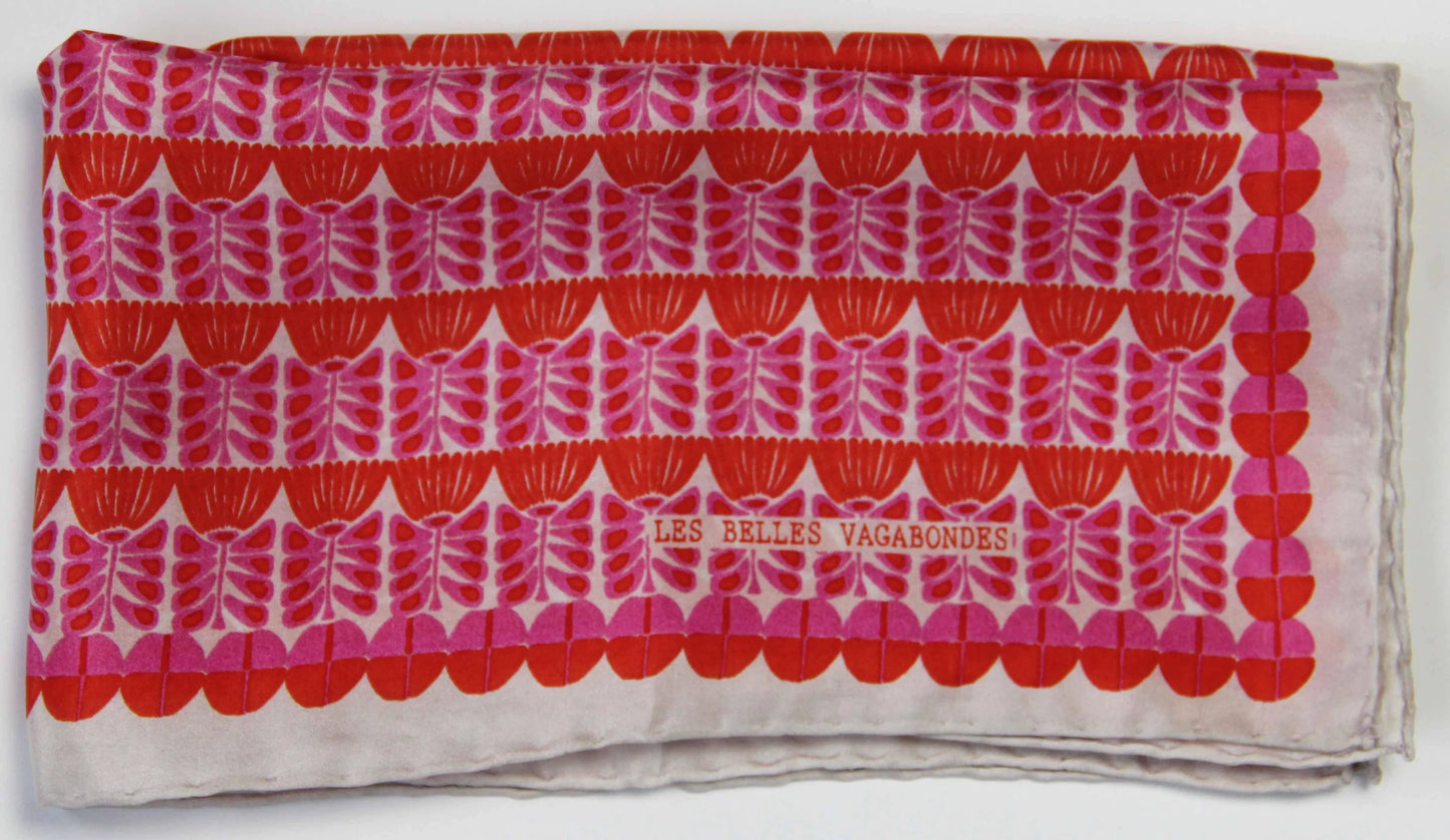 Silk Scarf - Mini Oslo Fuchsia