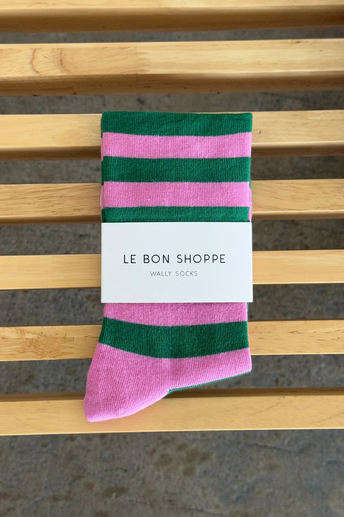 Wally Socks Pink and Green