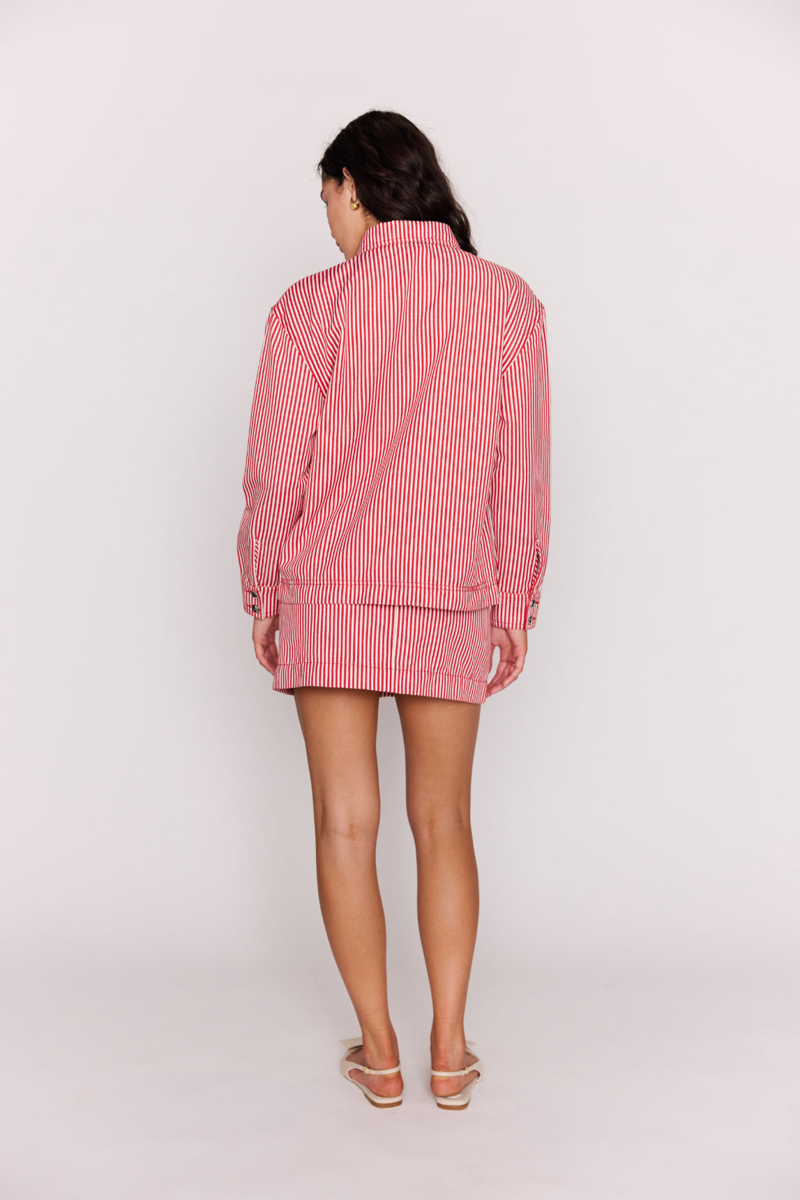 Freya Stripe Denim Jacket