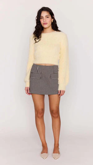 Butter Yellow Fluffy Knit Jumper