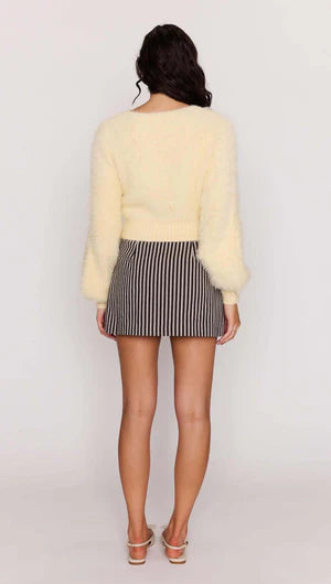 Butter Yellow Fluffy Knit Jumper
