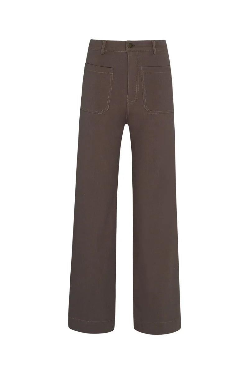 Molly Cotton Pant Chocolate