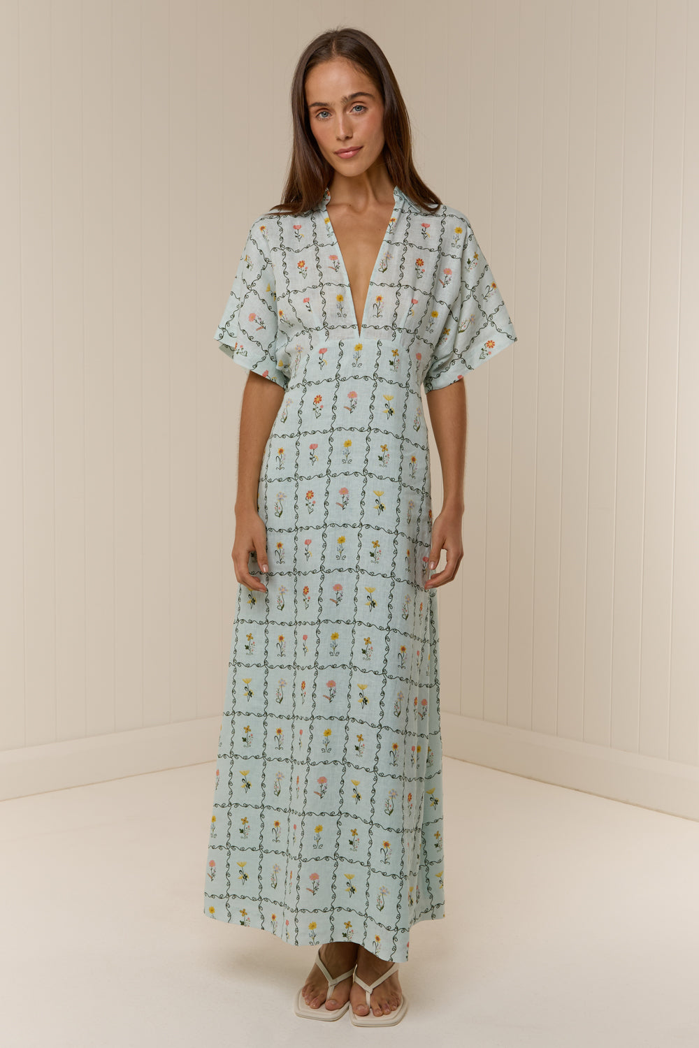 Jasmine Dress Calypso Tile