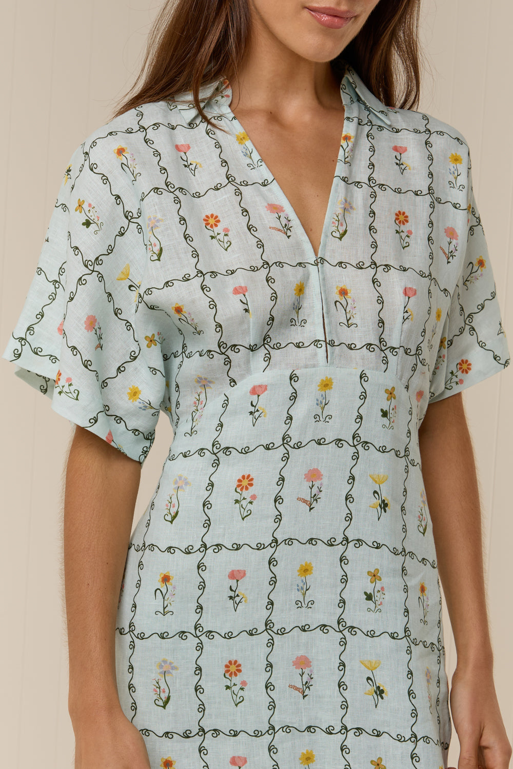Jasmine Dress Calypso Tile