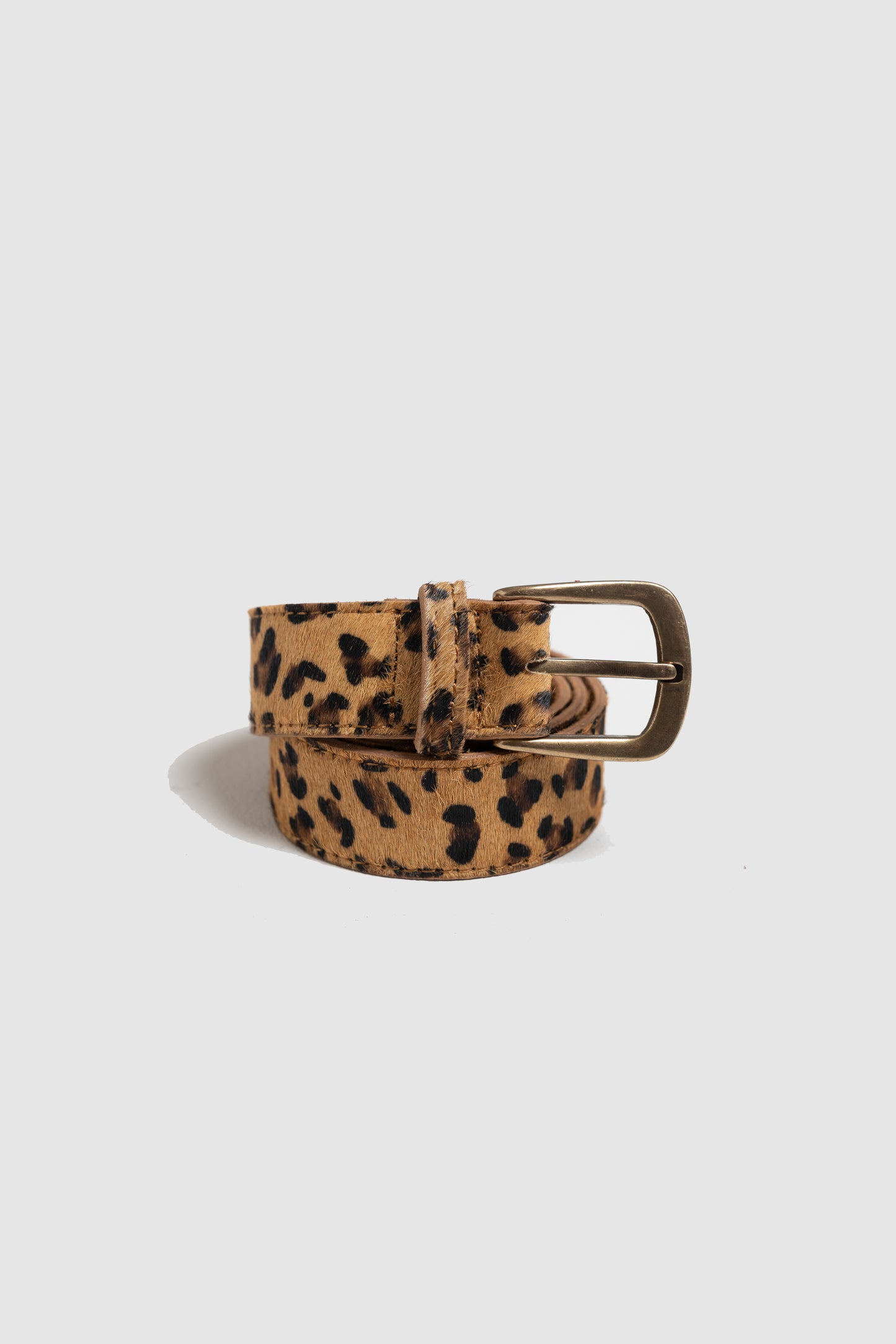 Cow Hair Leather Belt