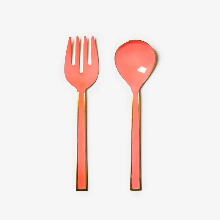 Enamel Candy Salad Servers (set of two)
