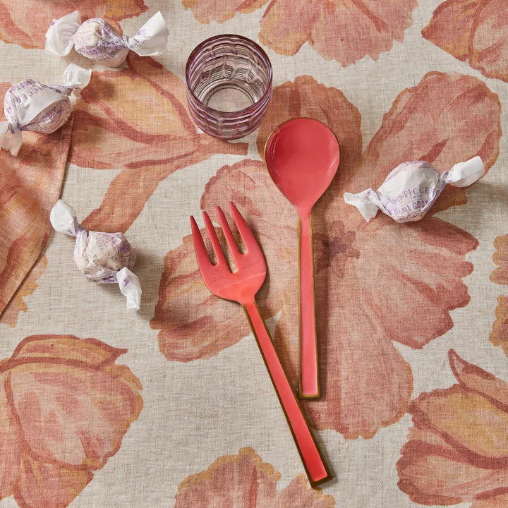 Enamel Candy Salad Servers (set of two)