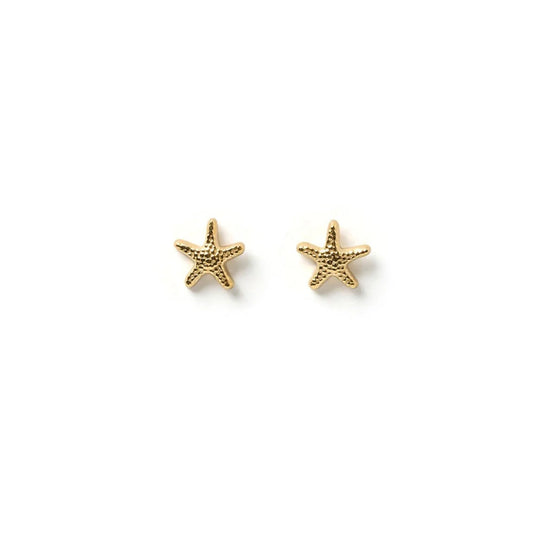 Starfish Gold Stud Earrings