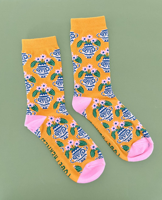 Flower Urn Socks
