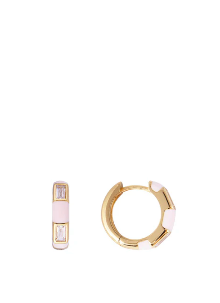 Pink Flamingo Midi Hoops