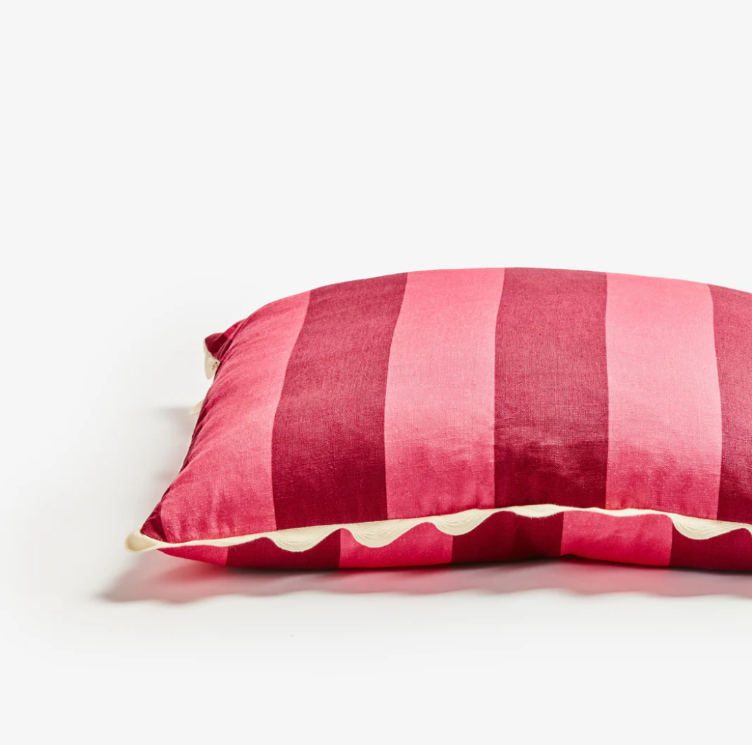 Big Stripe Cerise Cushion