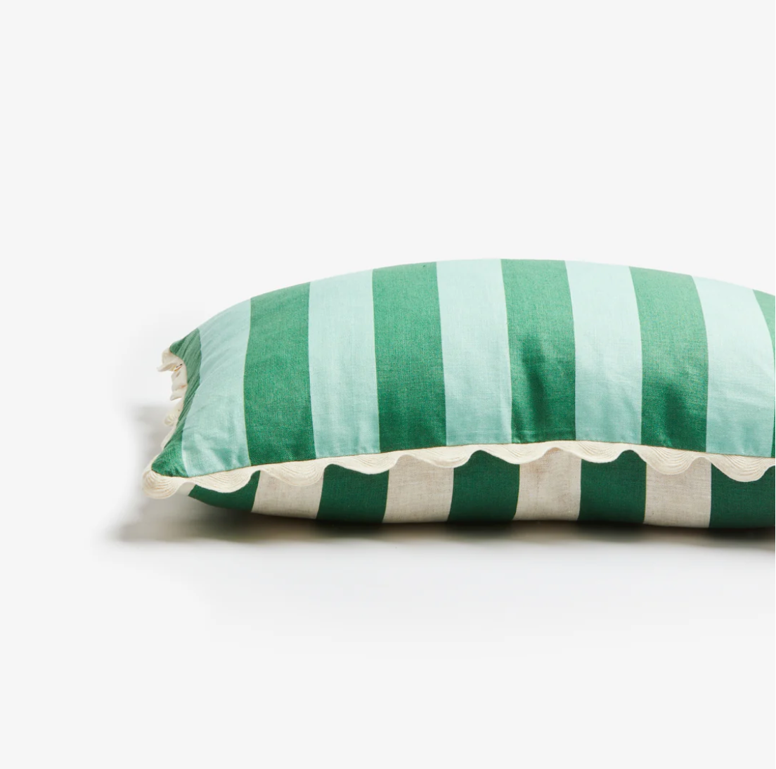 Bold Stripe Verde Cushion