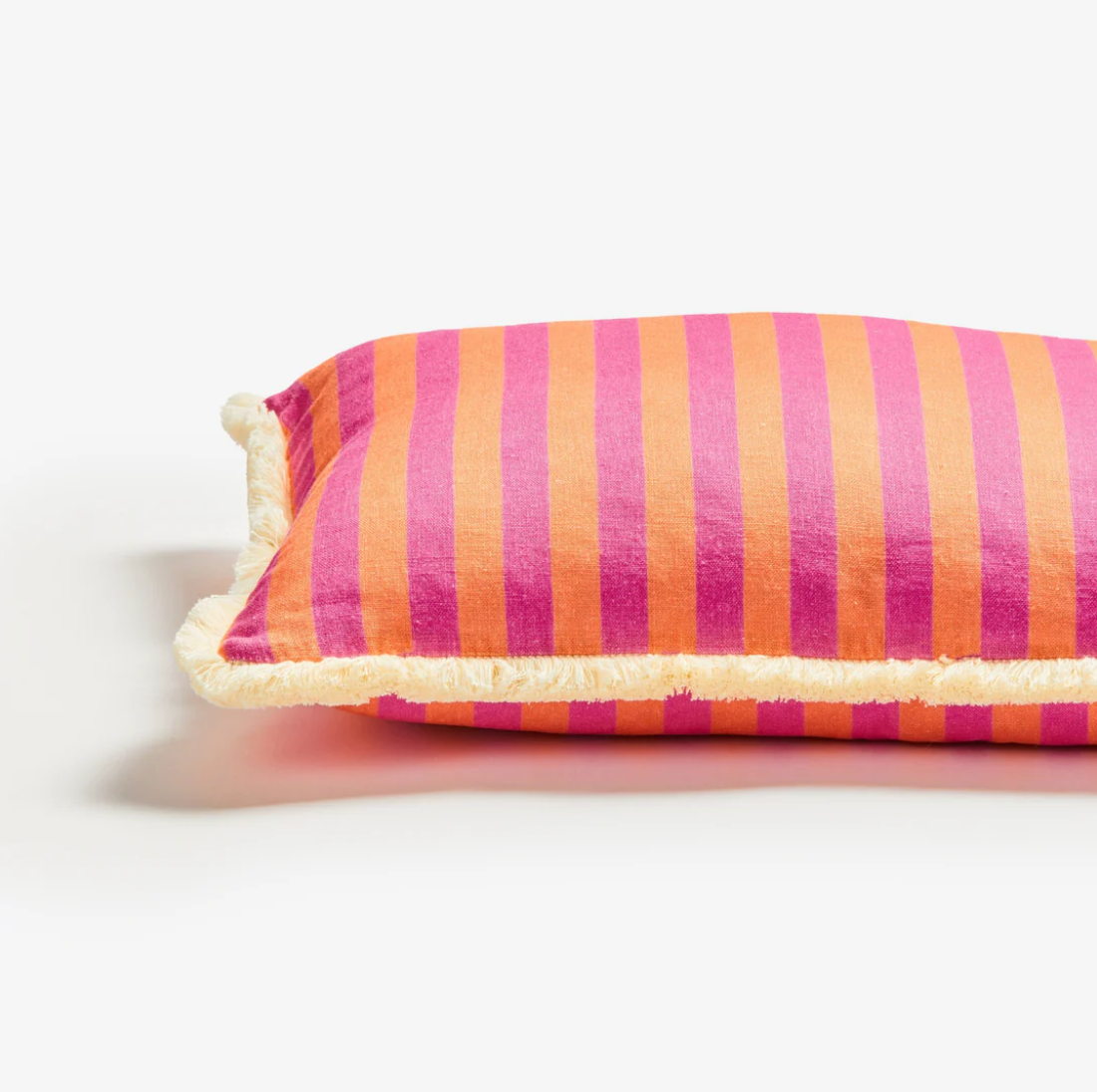Thin Stripe Pink Cushion
