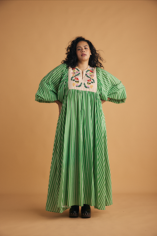 Embroidery Bib Maxi
