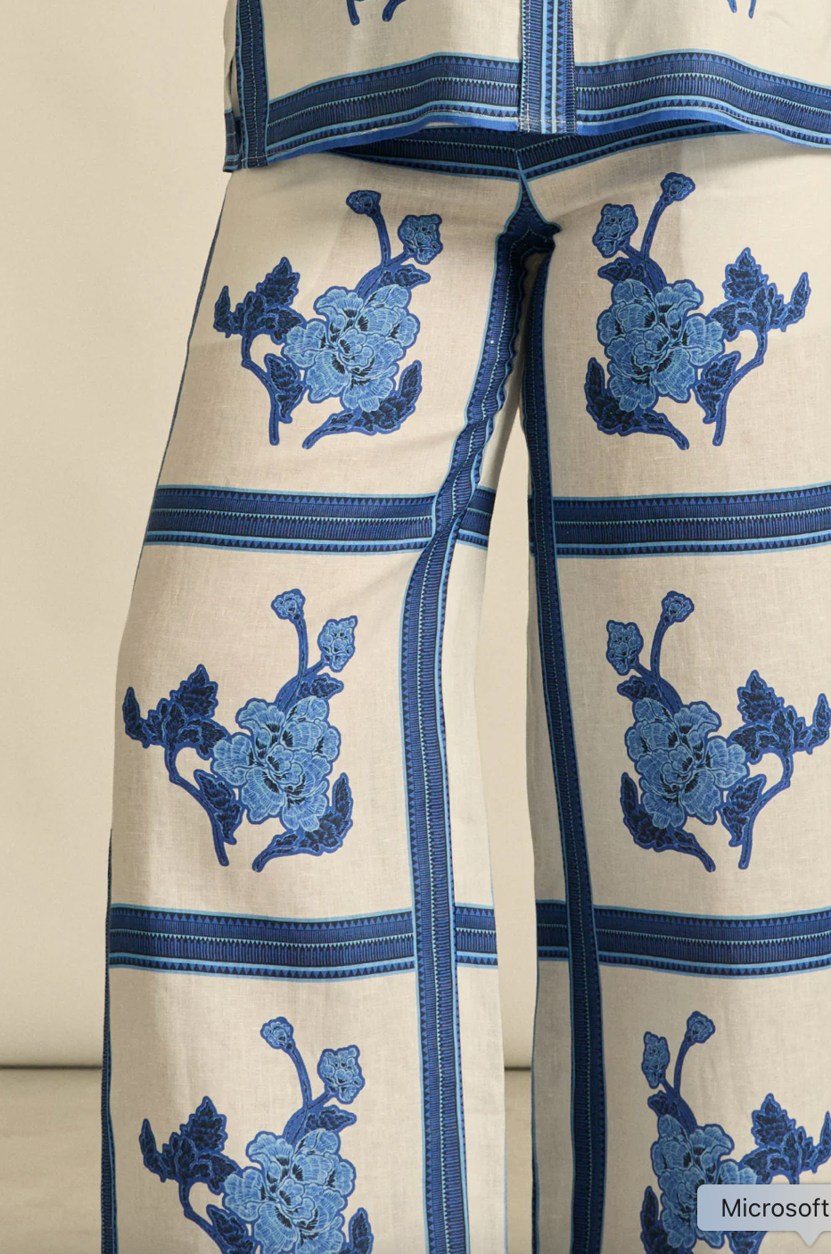 Gesture Pant - Azure Collage