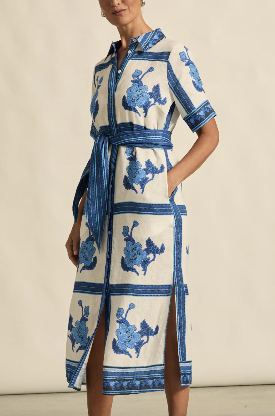Roam Dress - Azure Collage