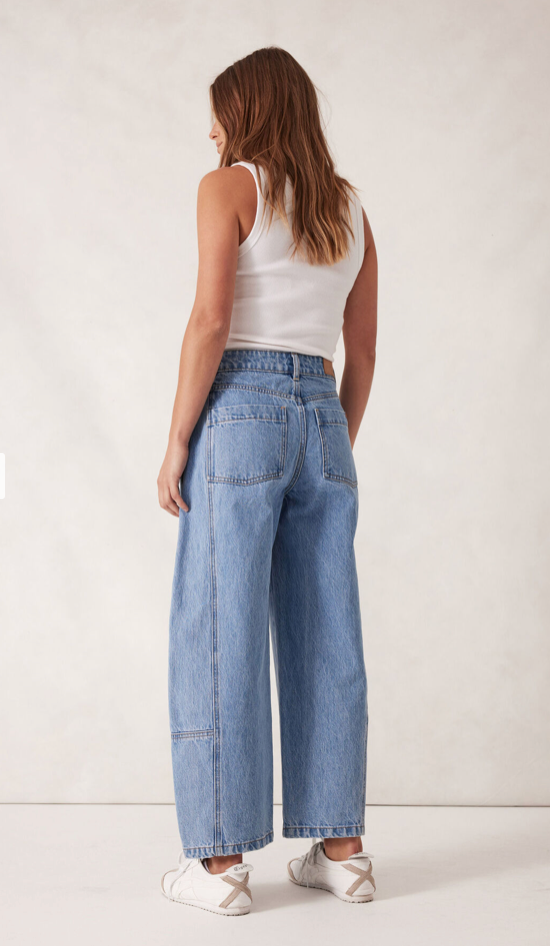 Darted Barrel Jean