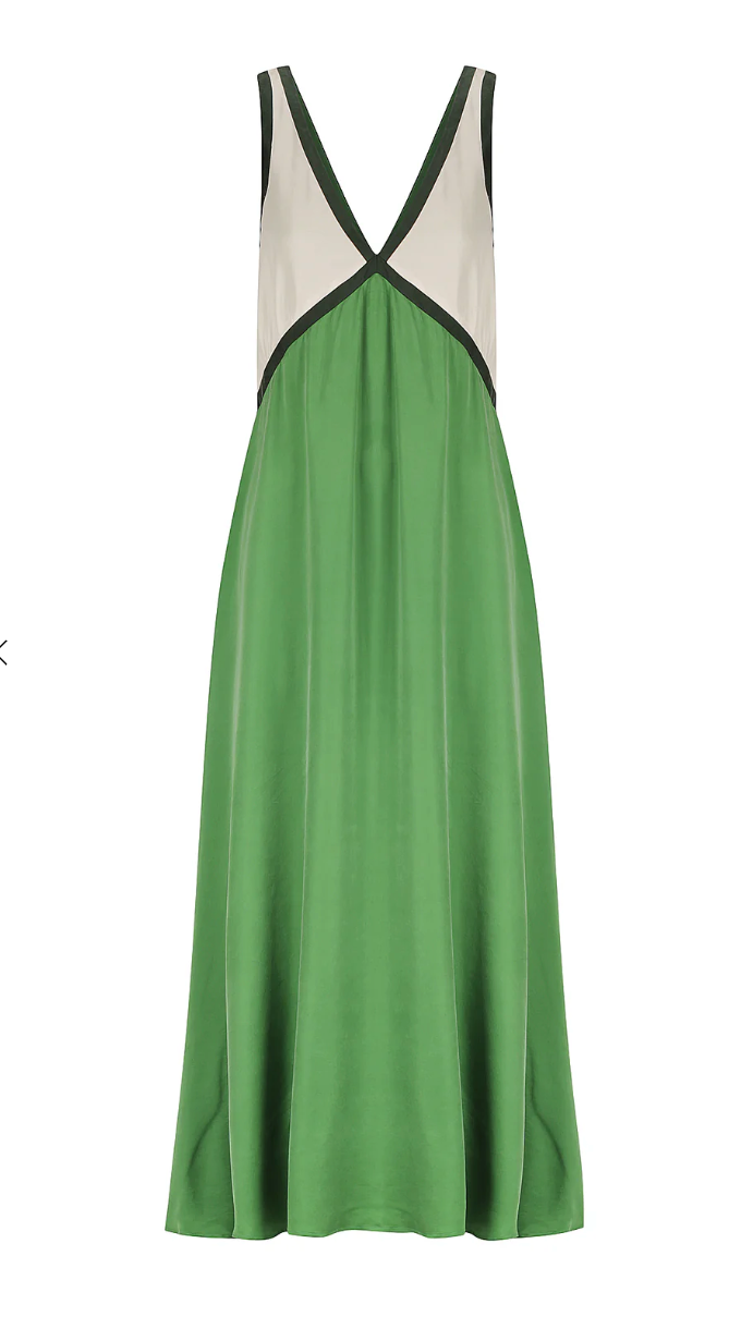Naomi Dress - Bottle Green