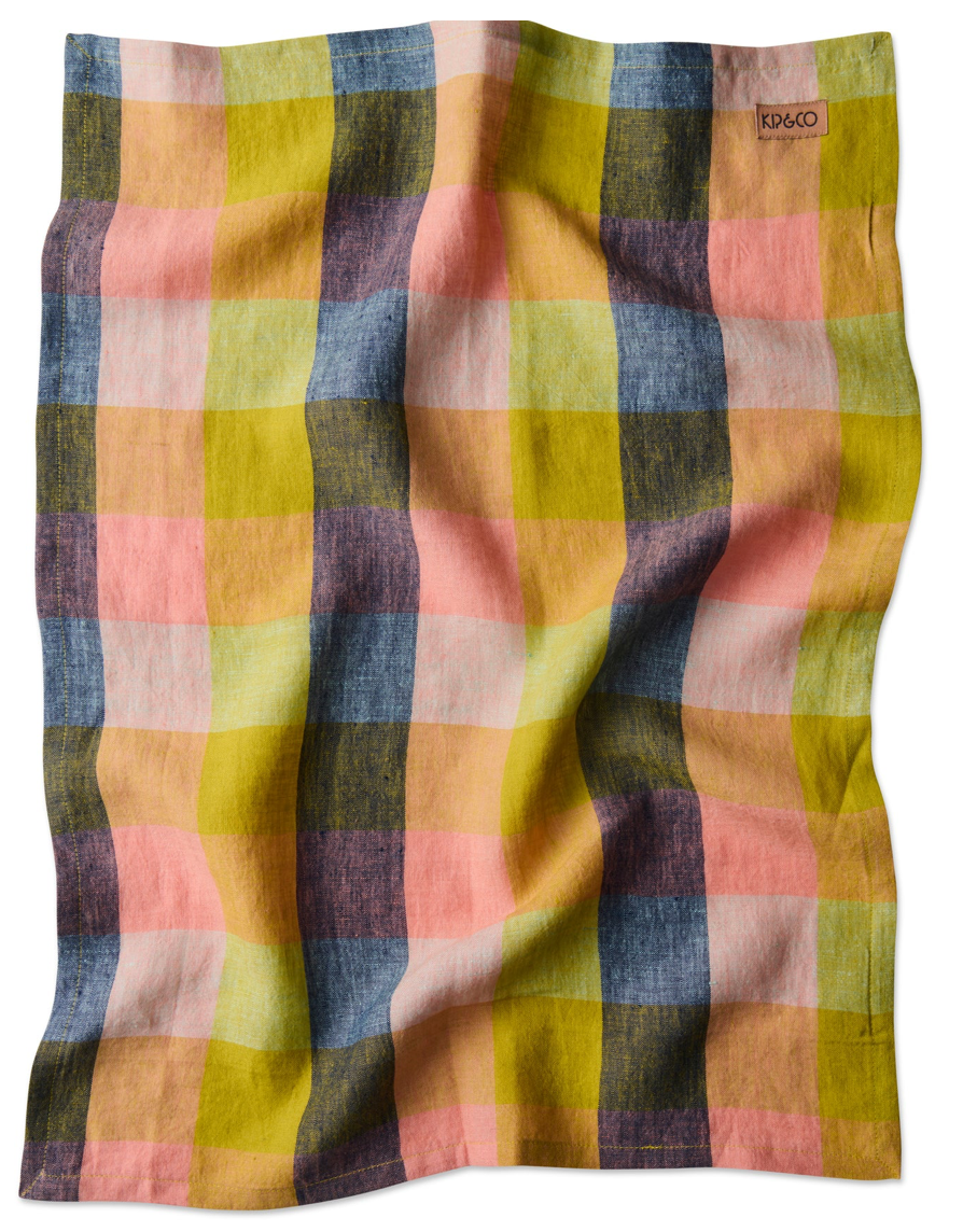 Florida Tartan Tea Towel