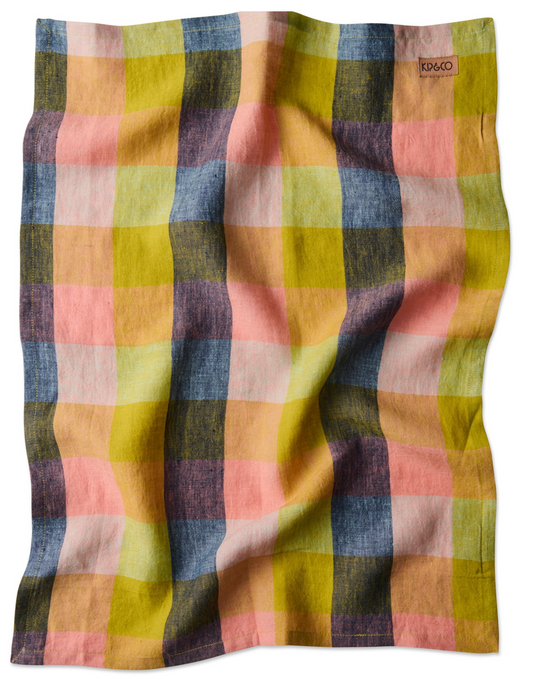 Florida Tartan Tea Towel