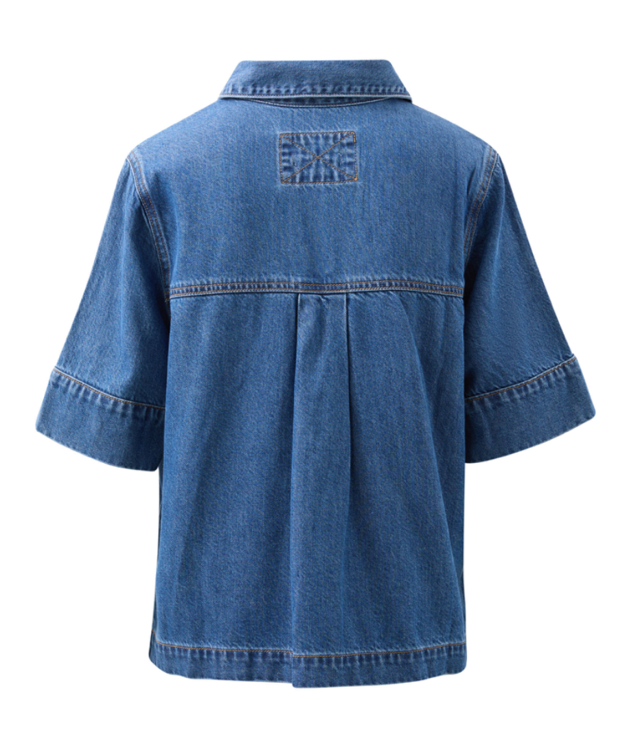 Not Short Sleeve Shirt Fresh Indigo