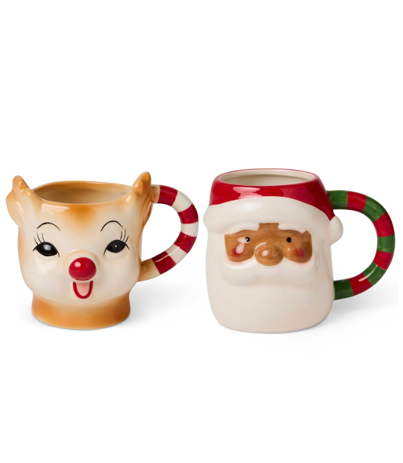 Rudolph and Santa Mug