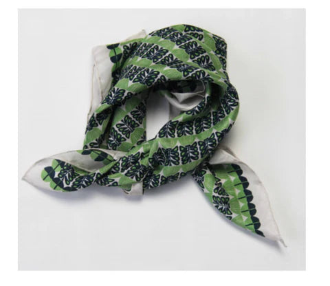 Silk Scarf - Mini Oslo Vert Green