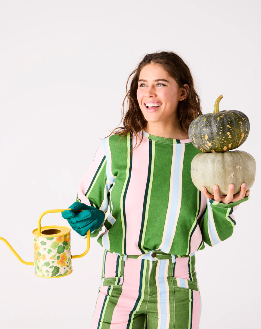 Cactus Stripe Cotton Sweater