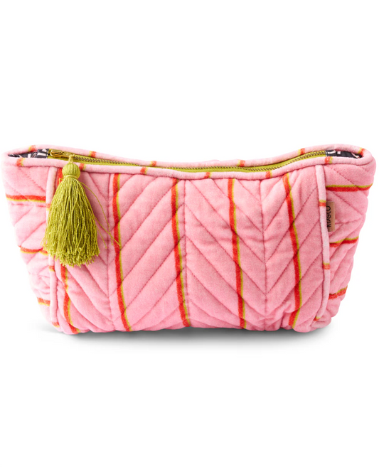 Wategos Soiree Stripe Velvet Toiletry Bag