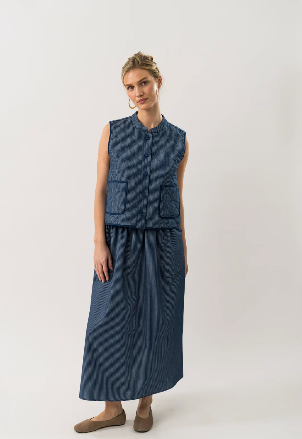 Akanell Maxi Skirt - Dark Blue